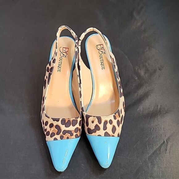 BRAND NEW WILD ABOUT COLOR SLINGBACK BY EY BOUTIQUE STYLISH SLINGBACKS SHOES - Picture 3 of 14